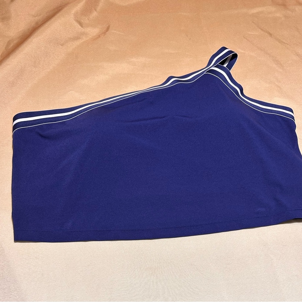 Sports illustrated blue sapphire one shoulder bra top Size 3X NWT